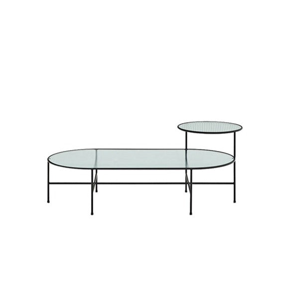 Set di 2 Tavolini per Soggiorno Tavolino nero Nix di Teulat 120x60 cm