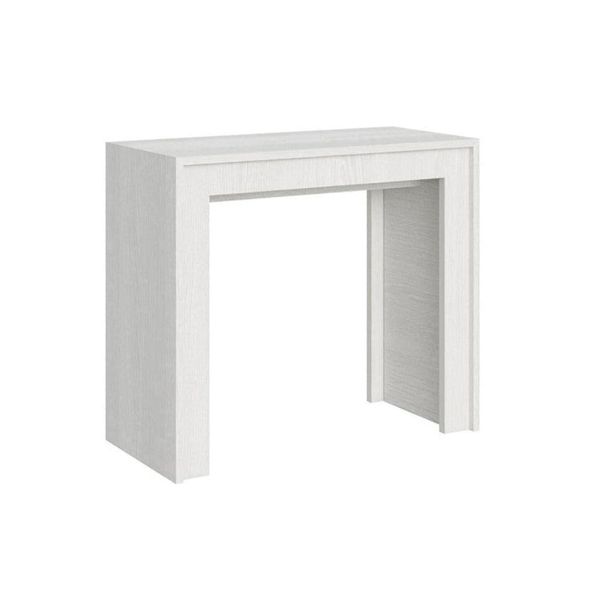 Consolle allungabile bianco frassino Boate 90x42 cm - fino a 302 cm