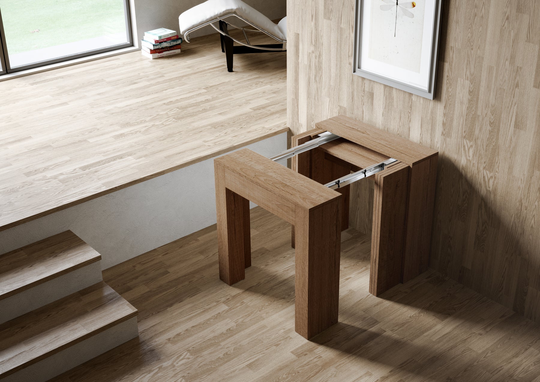 Consolle allungabile quercia Centonara 78x47 cm - fino a 299 cm