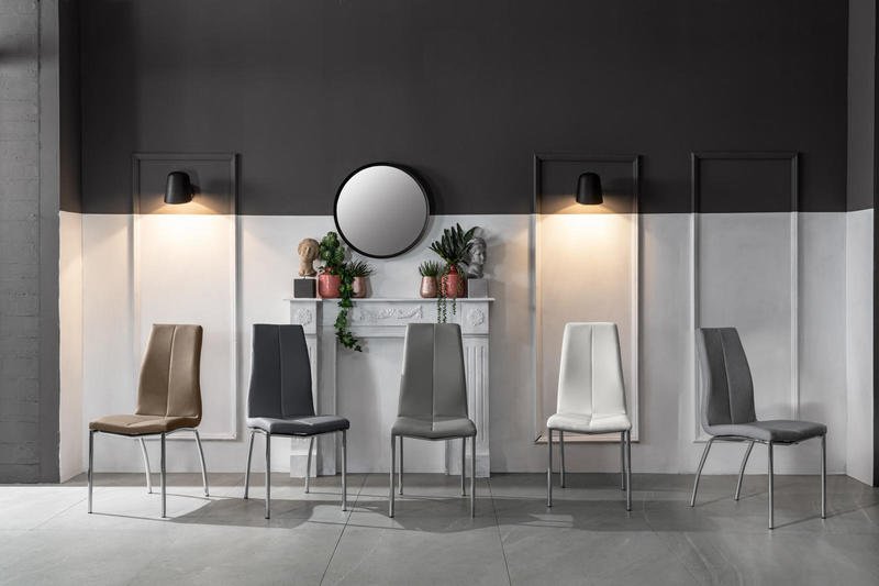 Set 2x sedia Drava grigio chiaro