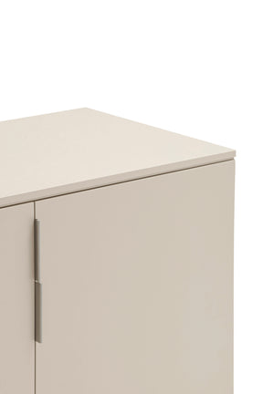 Credenza laccata sabbia 2 ante Totem 110x45 cm