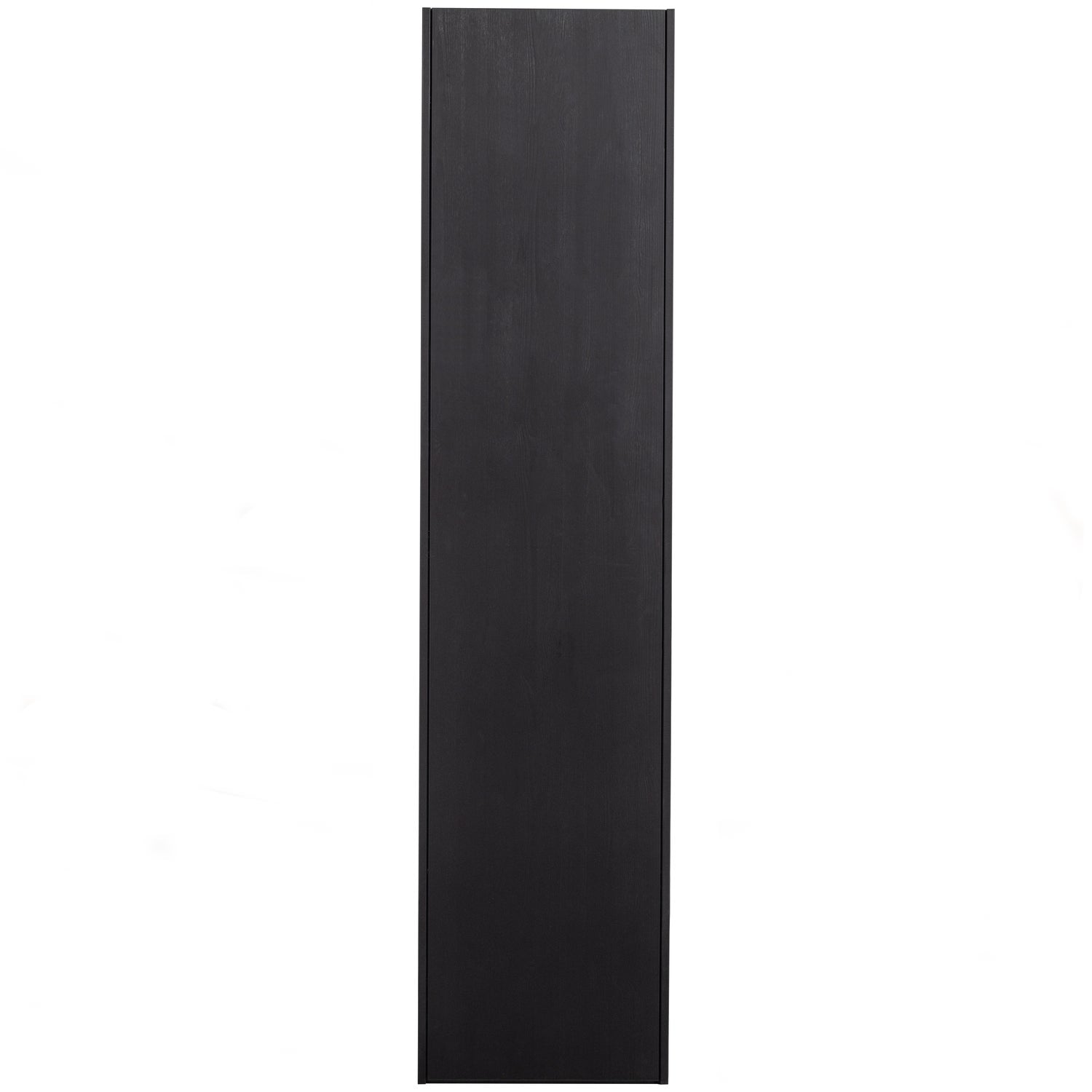 Armadio 1 anta in legno di pino nero opaco Teun 188x44 cm