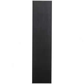 Armadio 1 anta in legno di pino nero opaco Teun 188x44 cm