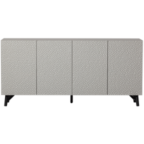 Credenza 4 ante grigio nebbia Organic 85x181 cm