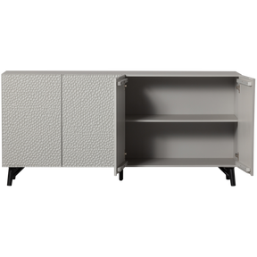 Credenza 4 ante grigio nebbia Organic 85x181 cm