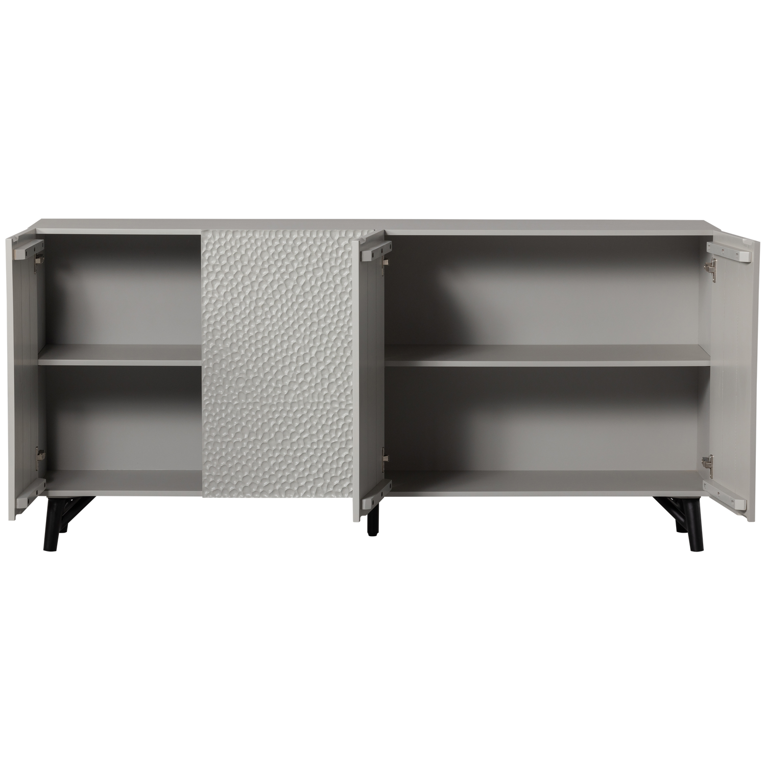 Credenza 4 ante grigio nebbia Organic 85x181 cm