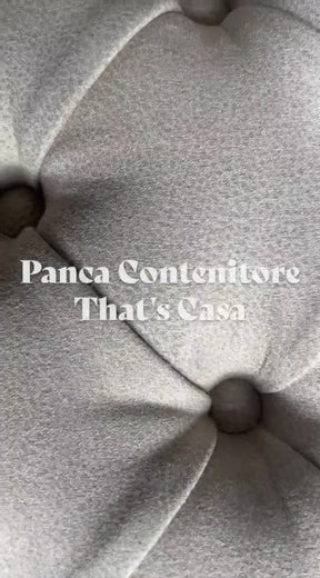 Panca Contenitore Made in Italy in Velluto Tortora modello VIANA