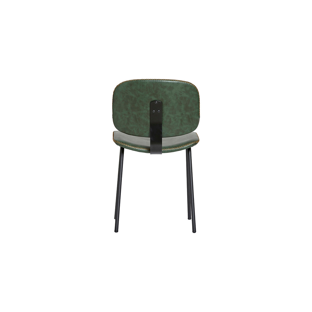 set 2 sedia in ecopelle verde Tatorba 45x48 h52 cm