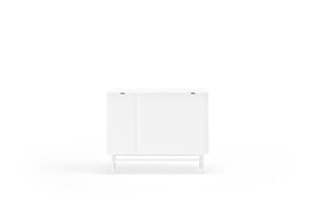Cassettiera bianca 4 cassetti e 1 anta - Punto di Teulat 97x45 cm