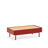 Tavolino per Soggiorno rosso Arista Teulat 110x60 cm