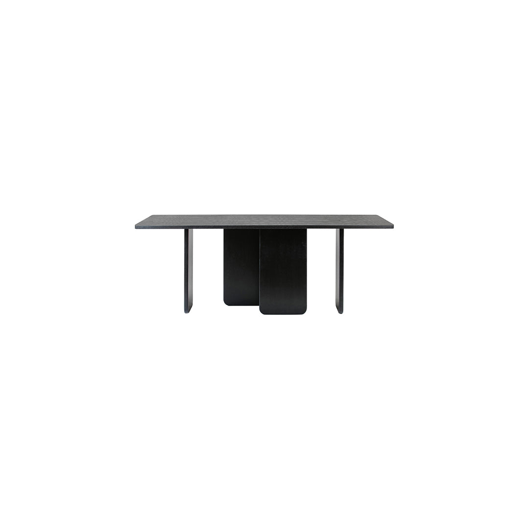 Tavolo in legno naturale nero Arq di Teulat 200x100 cm