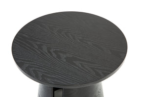 Tavolino per Salotto nero Cep di Teulat Ø 50 cm
