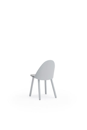 Set 2 sedie legno e tessuto grigio Uma