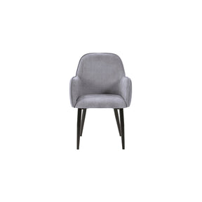 set 2 sedie Sava in velluto grigio chiaro