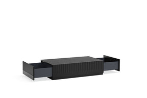 Tavolino per Soggiorno rettangolare nero Doric di Teulat 110x60 cm