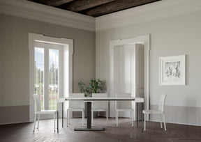 Consolle allungabile bianco frassino Bendola 90x40 cm - fino a 196 cm