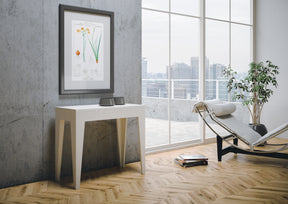 Consolle allungabile bianco frassino Bormida 90x42 cm - fino a 302 cm