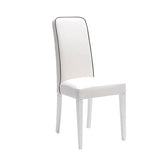 Set 2 sedie similpelle bianco Giona