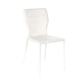 Set 2 Sedie soggiorno similcuoio bianco Gavia