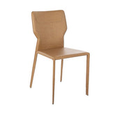 Set 2 sedie similcuoio colore Whisky Gavia