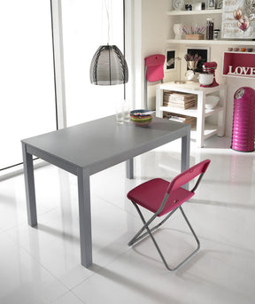 Tavolo Cesano 130 x 80 cm grigio scuro - allungabile fino a 210 cm