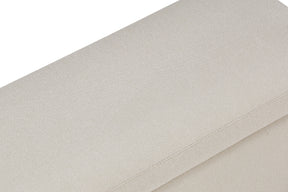 Panca Contenitore Made in Italy in Tessuto Tramato Bianco - SARDORELLA 110x45 cm