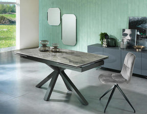 Tavolo allungabile in Ceramica effetto Marmo Alserio 160 x 90 cm - allungabile fino a 240 cm