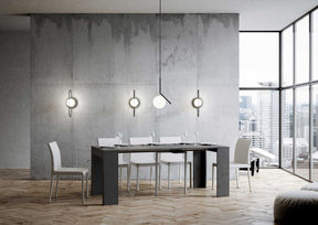 Consolle allungabile antracite Chiaravagna 90x42 cm - fino a 198 cm