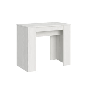 Consolle Clavalite 90 x 48 cm bianco frassino - allungabile fino a 204 cm