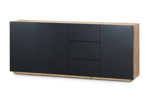 Madia 3 ante 3 cassetti in legno laminato Loftia 203 x 40 cm