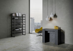 Consolle Randaragna 90 x 48 cm antracite - allungabile fino a 296 cm