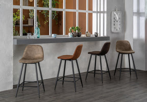set 2x Sgabello in similpelle Comabbio